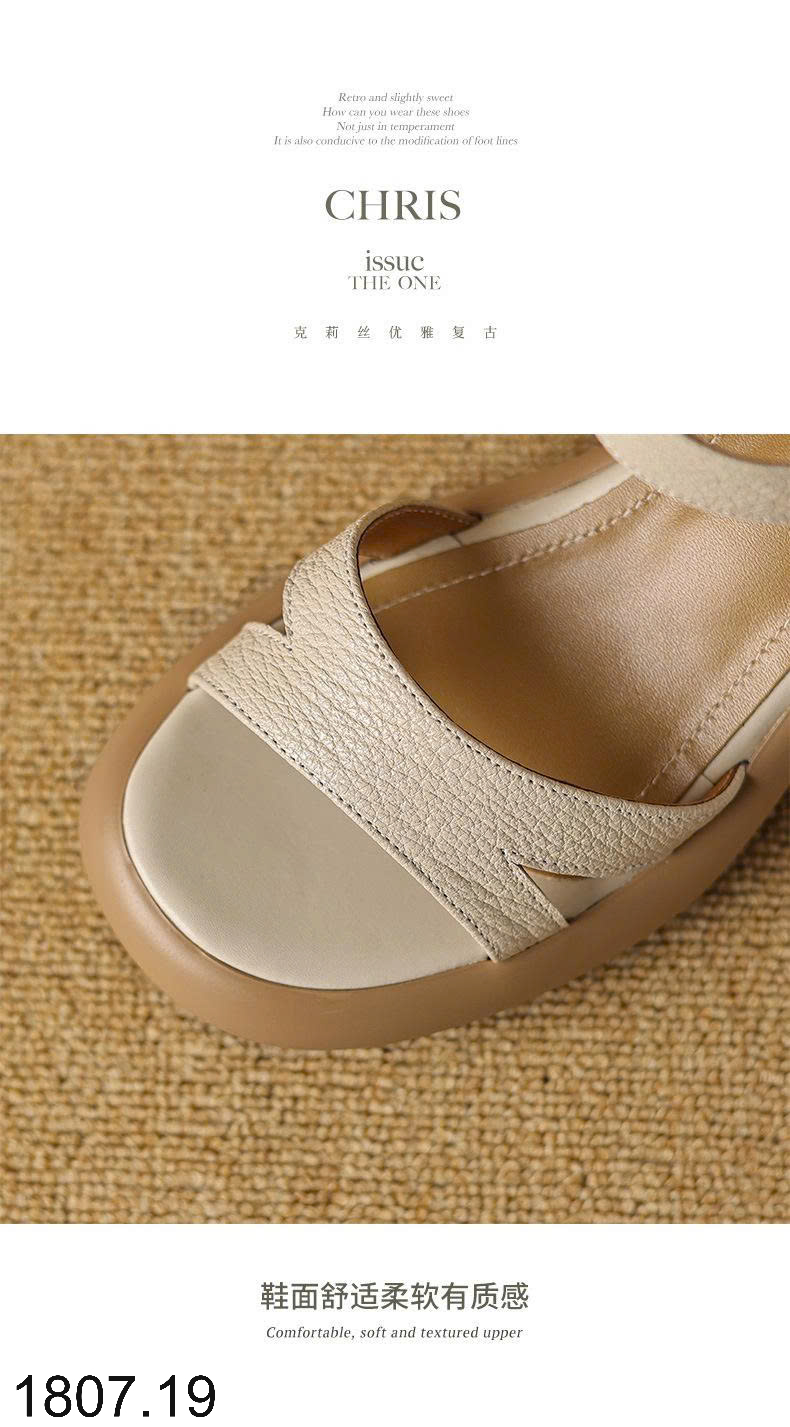 26HA1807.19 - SANDAL CAO GÓT ĐẾ VUÔNG