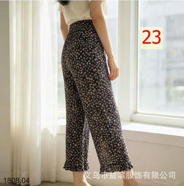 26HA1808.04 - SET 2 QUẦN HOA TĂM LẠNH CHO NỮ