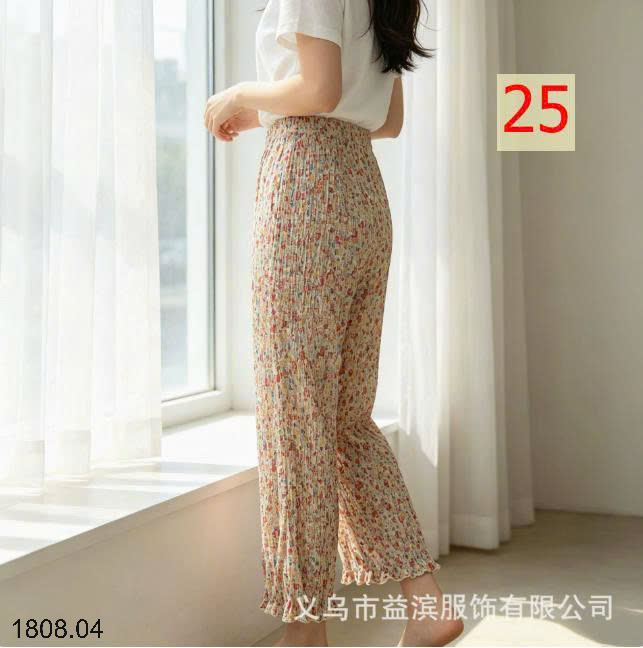 26HA1808.04 - SET 2 QUẦN HOA TĂM LẠNH CHO NỮ