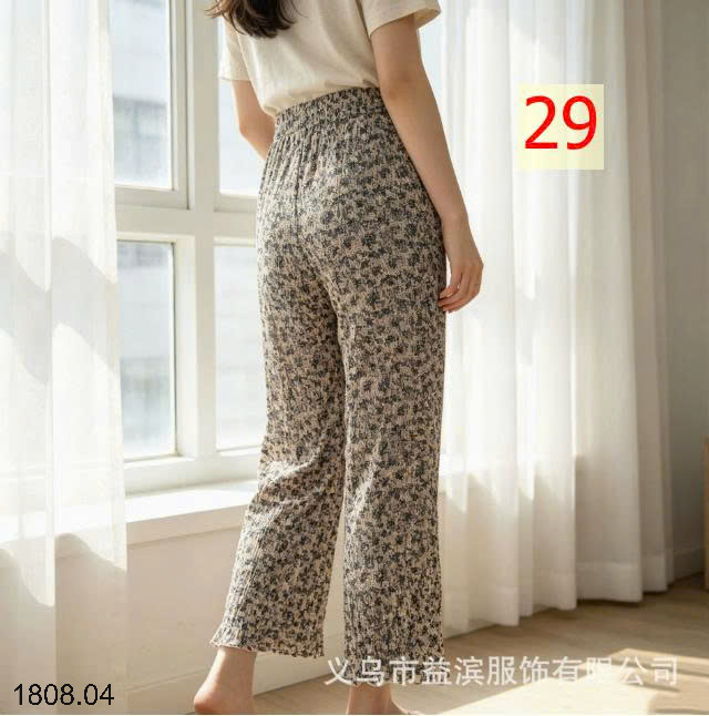 26HA1808.04 - SET 2 QUẦN HOA TĂM LẠNH CHO NỮ