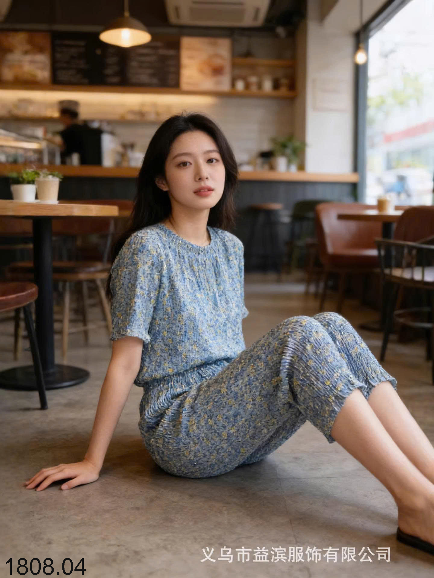 26HA1808.04 - SET 2 QUẦN HOA TĂM LẠNH CHO NỮ