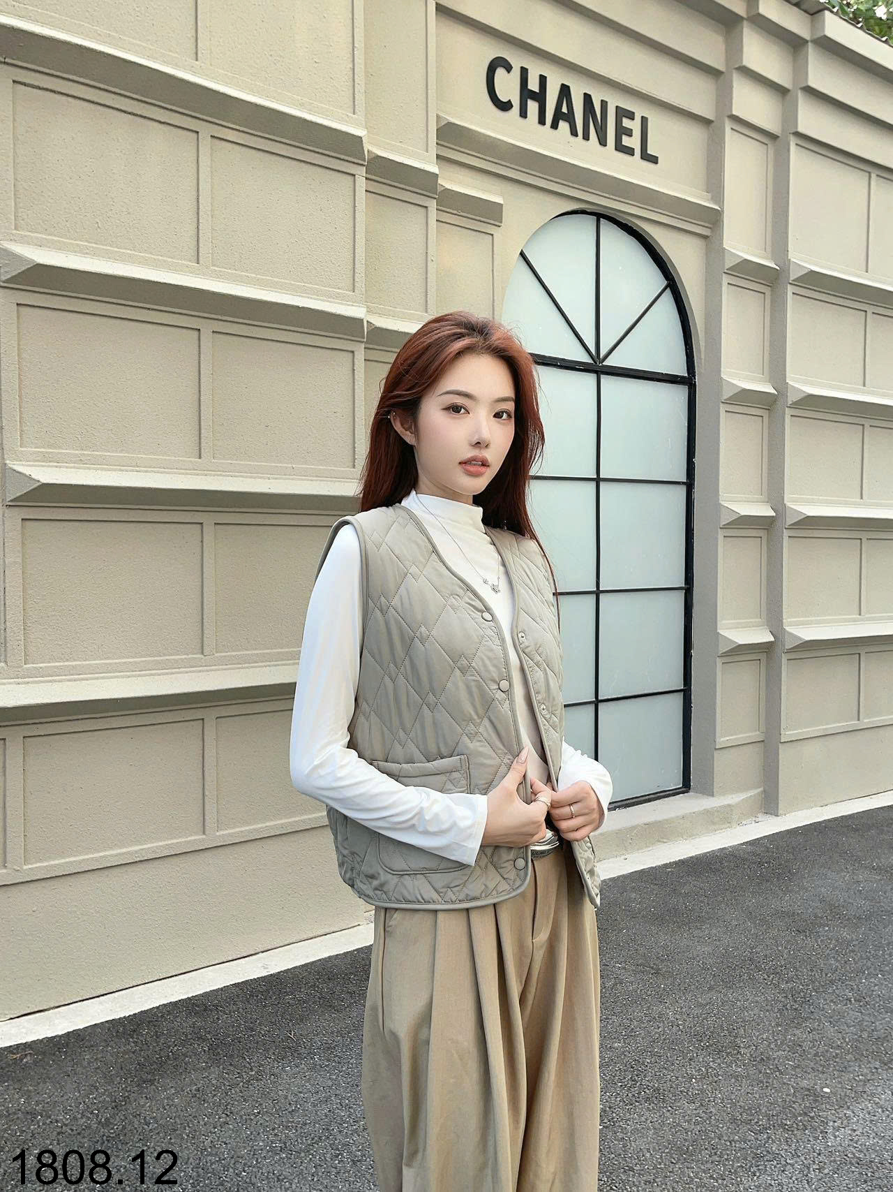 26HA1808.12 - ÁO GILE TRẦN TRÁM CHO NỮ