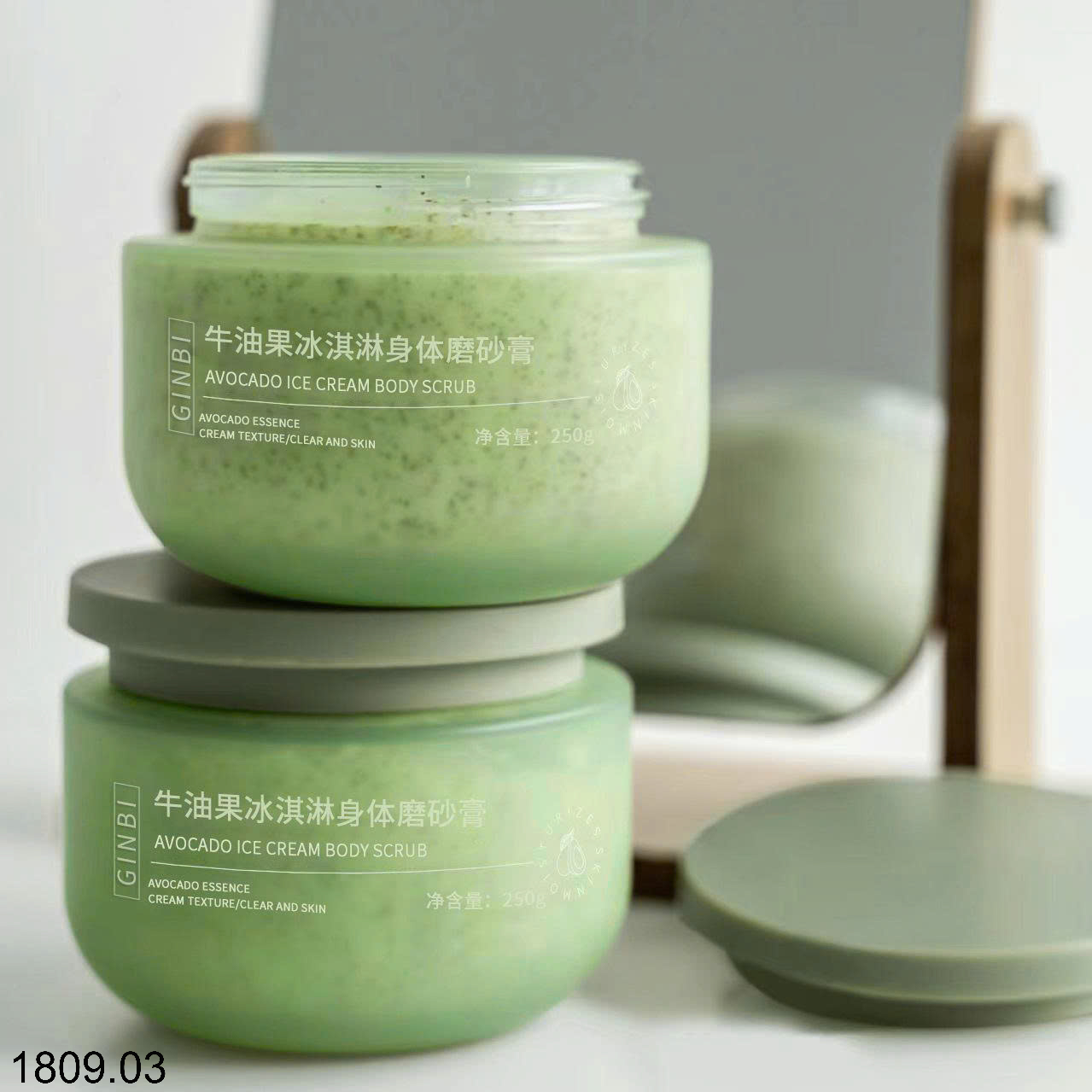 26HA1809.03 - SET 5 HŨ TẨY TẾ BÀO DA CHẾT HƯƠNG KEM BƠ