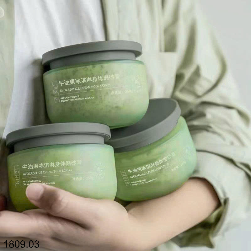 26HA1809.03 - SET 5 HŨ TẨY TẾ BÀO DA CHẾT HƯƠNG KEM BƠ