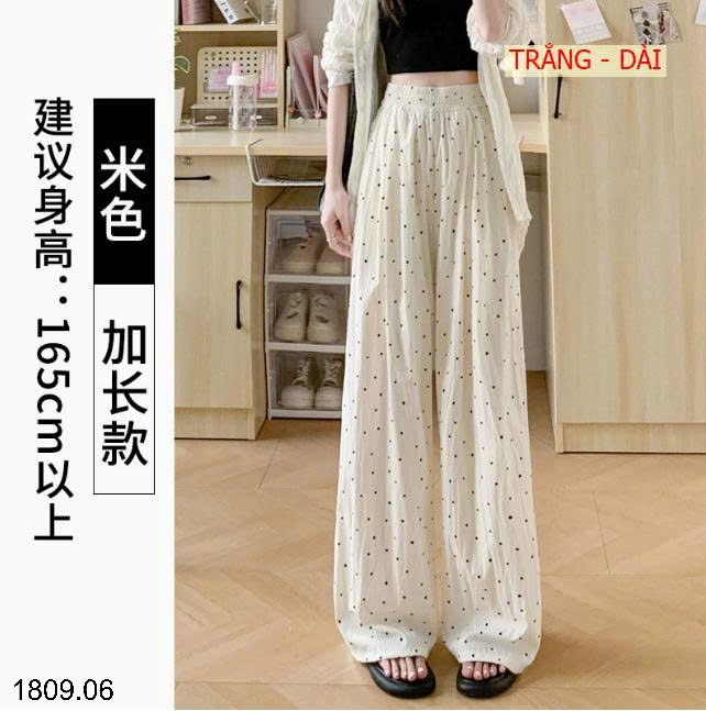 26HA1809.06 - QUẦN YAMAMOTO CHẤM BI CHO NỮ