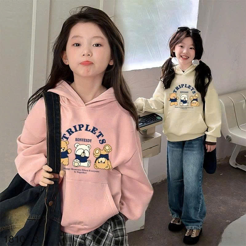 26HA1810.13 - ÁO NỈ HODDIE MŨ TRÙM ĐẦU CHO BÉ