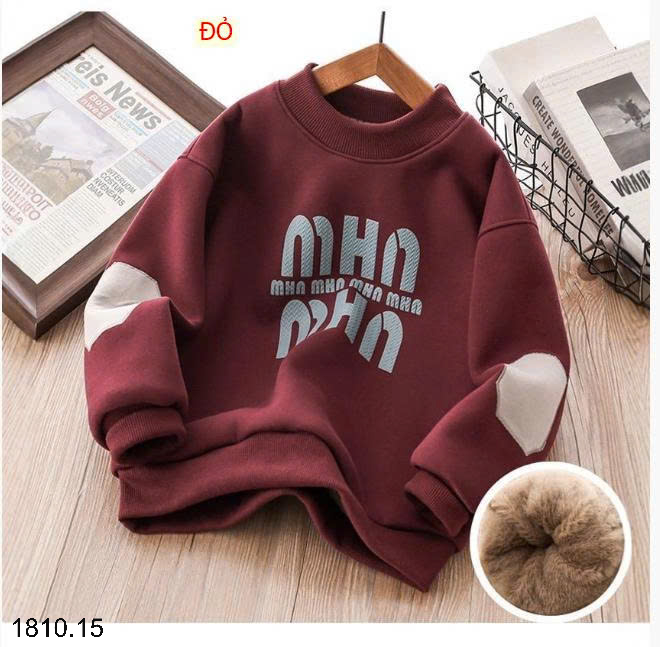 26HA1810.15 - ÁO NỈ LÓT LÔNG CHO BÉ