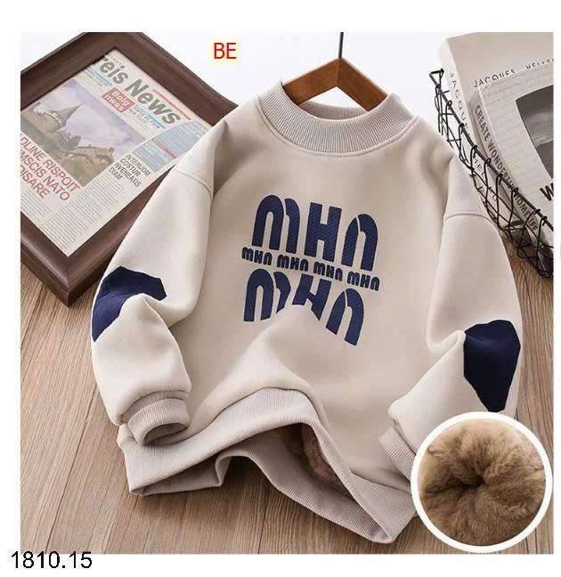 26HA1810.15 - ÁO NỈ LÓT LÔNG CHO BÉ