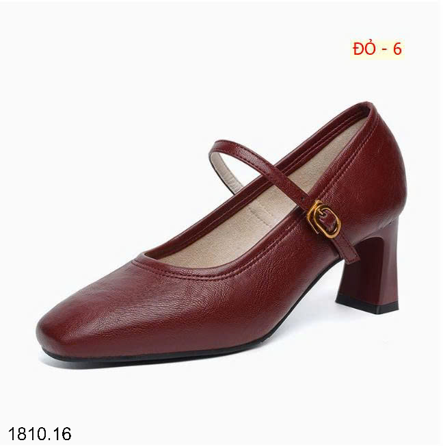 26HA1810.16 - GIÀY MARY JANE ĐẾ DÀY BẰNG DA MỀM