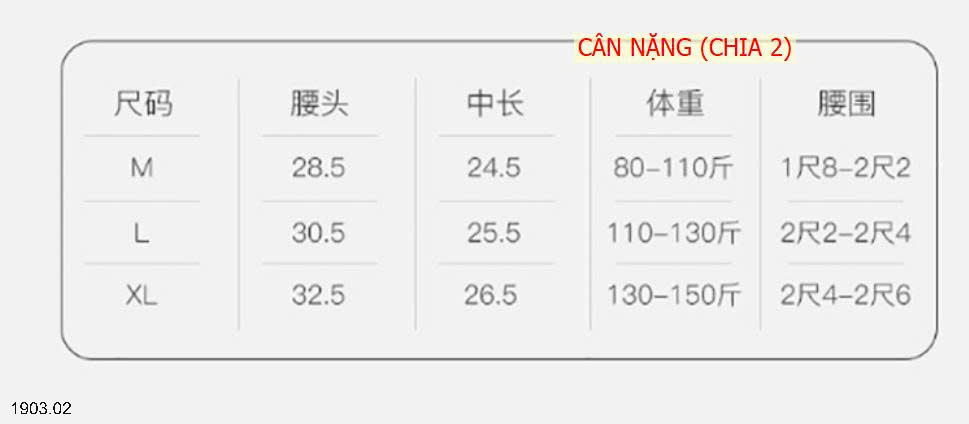 26HA1903.02 - SET 7 QUẦN CHIP NỮ