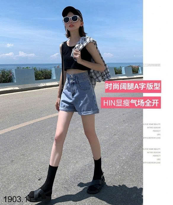 26HA1903.11 - SHORT JEAN 2 CÚC CẠP CAO
