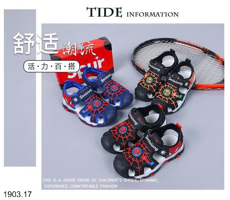26HA1903.17 - SANDAL RỌ NGƯỜI NHỆN BÉ TRAI
