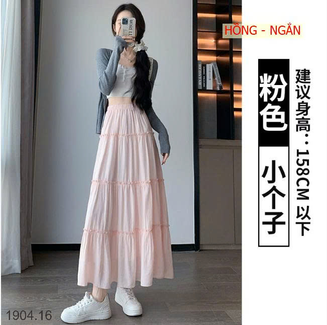 26HA1904.16 - CHÂN VÁY XÒE BỒNG DÁNG DÀI NỮ