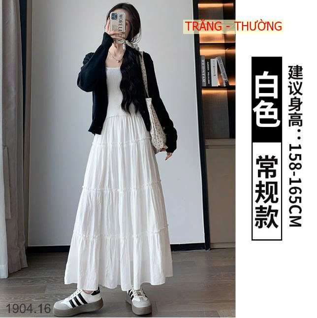 26HA1904.16 - CHÂN VÁY XÒE BỒNG DÁNG DÀI NỮ