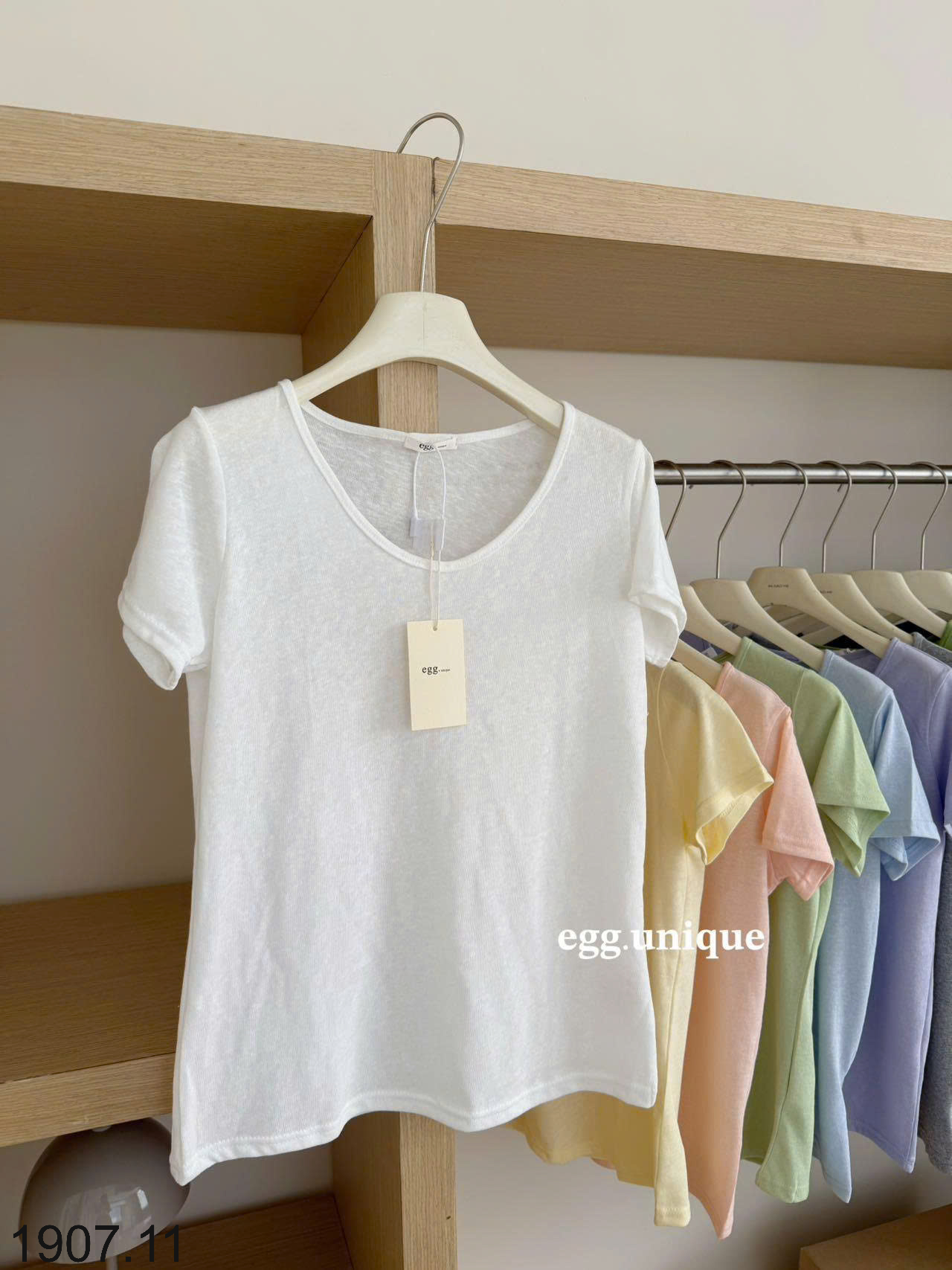 26HA1907.11 - ÁO THUN CỘC TAY CỔ TRÒN EGG