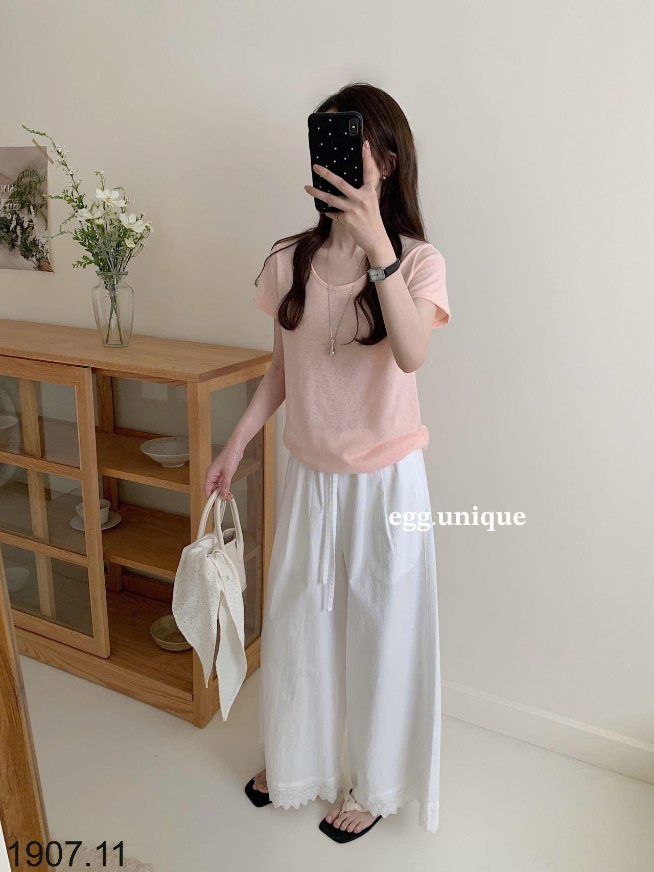 26HA1907.11 - ÁO THUN CỘC TAY CỔ TRÒN EGG