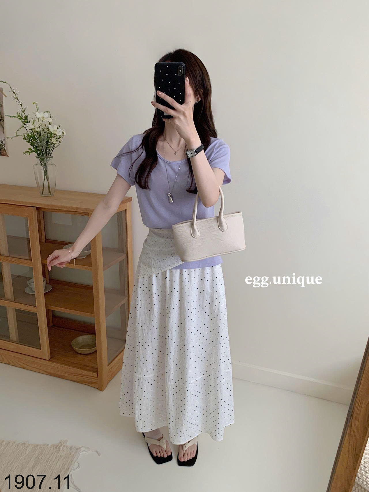26HA1907.11 - ÁO THUN CỘC TAY CỔ TRÒN EGG
