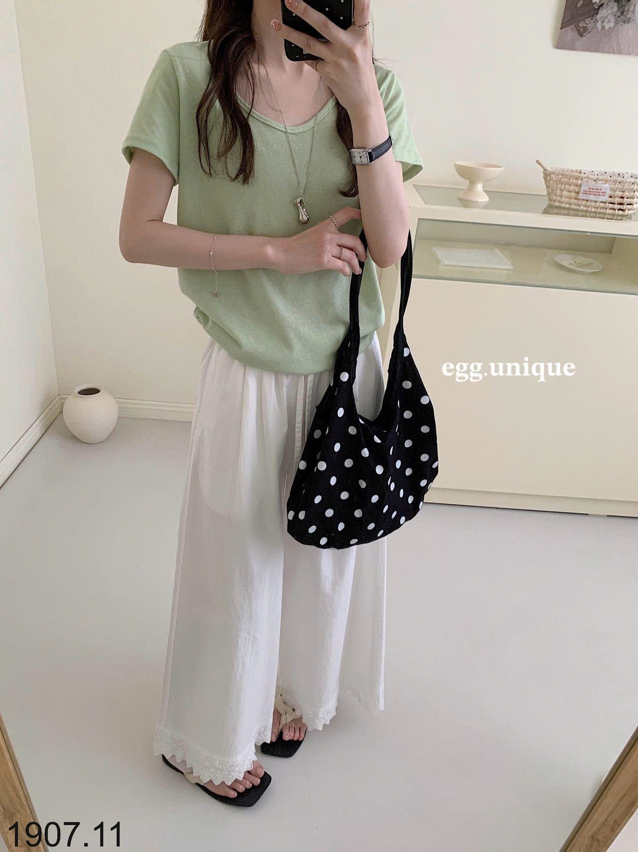 26HA1907.11 - ÁO THUN CỘC TAY CỔ TRÒN EGG