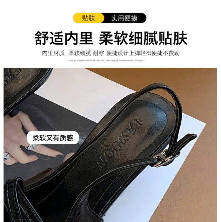26HA1909.04 - GIÀY SANDAL MŨI NHỌN ĐẾ THẤP