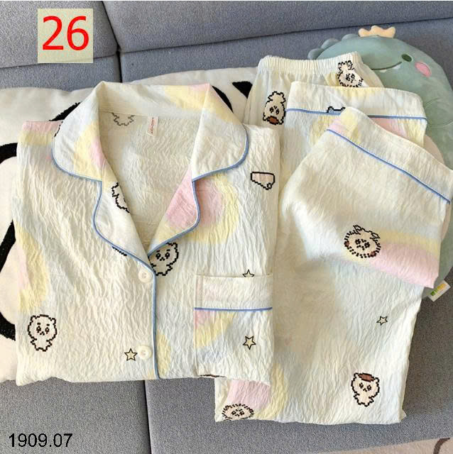 26HA1909.07 - BỘ MẶC NHÀ DÀI TAY CHO NỮ
