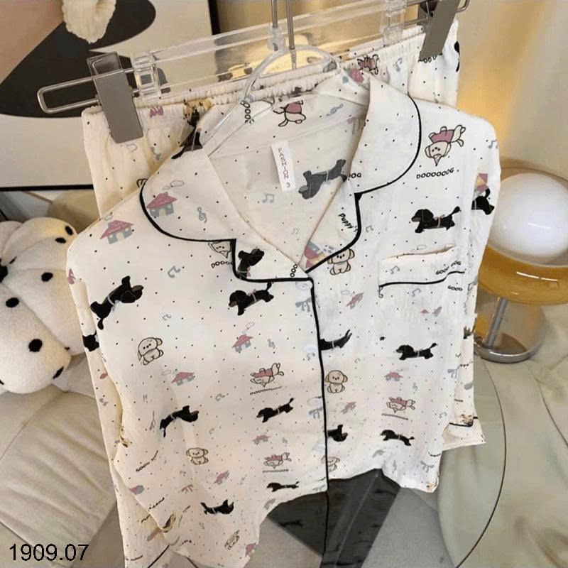 26HA1909.07 - BỘ MẶC NHÀ DÀI TAY CHO NỮ