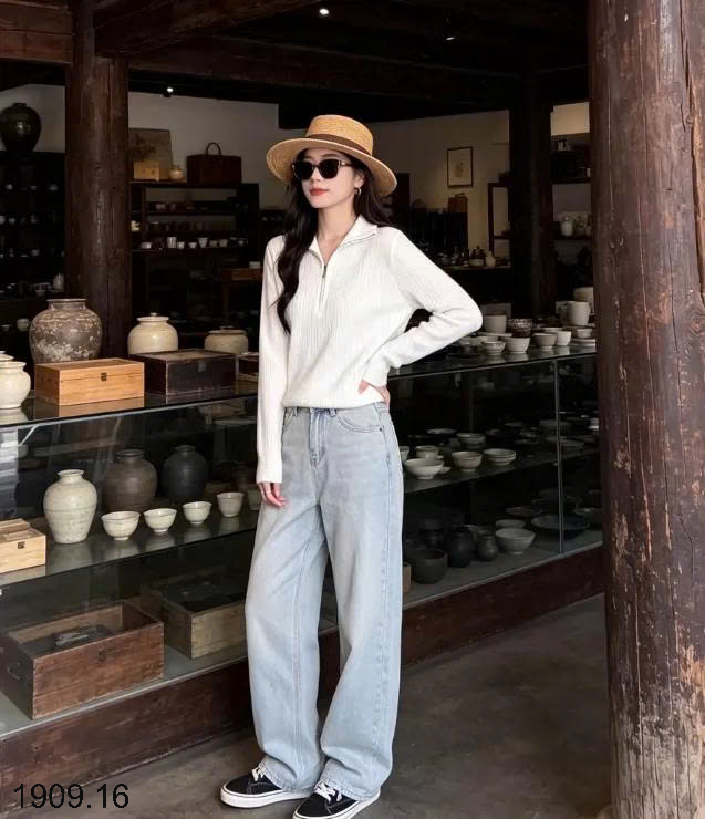 26HA1909.16 - ÁO LEN CHUI ĐẦU CỔ KHÓA
