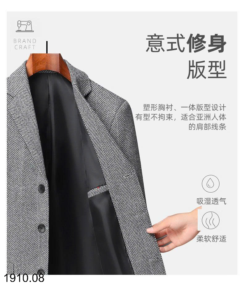 26HA1910.08 - ÁO VEST DẠ CHO NAM