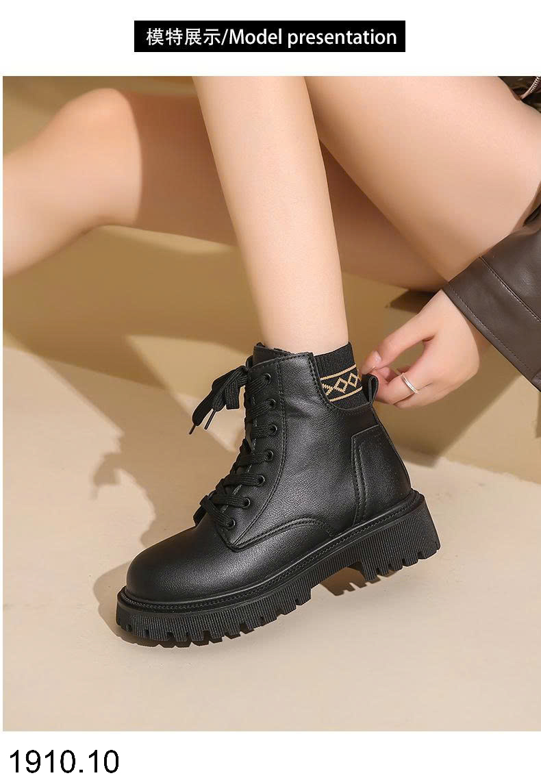 26HA1910.10 - BOOT CHIẾN BINH CỔ CHUN CHO NỮ