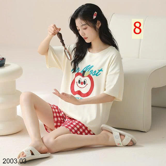 26HA2003.03 - BỘ CỘC TAY COTTON NGUYÊN CHẤT CHO NỮ