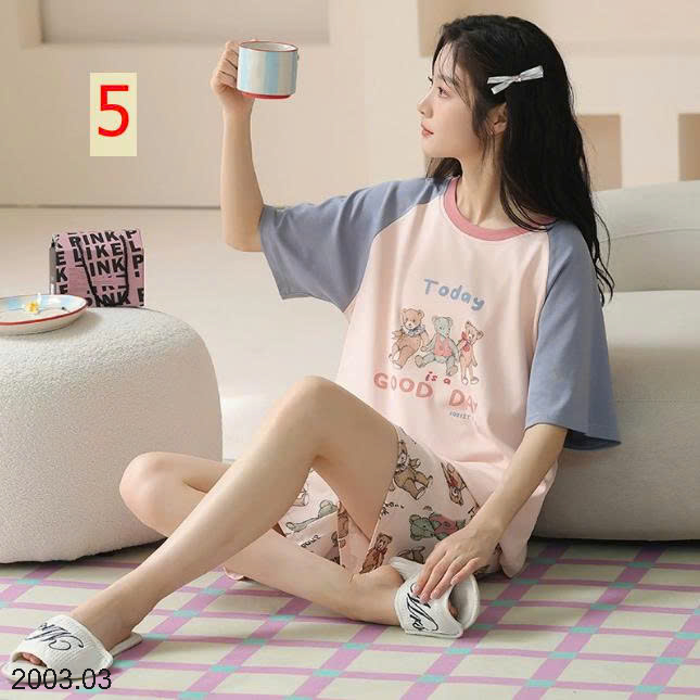 26HA2003.03 - BỘ CỘC TAY COTTON NGUYÊN CHẤT CHO NỮ