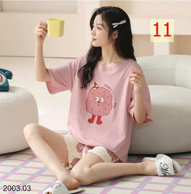 26HA2003.03 - BỘ CỘC TAY COTTON NGUYÊN CHẤT CHO NỮ