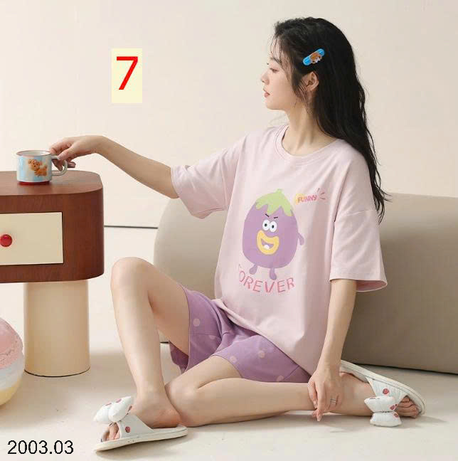 26HA2003.03 - BỘ CỘC TAY COTTON NGUYÊN CHẤT CHO NỮ