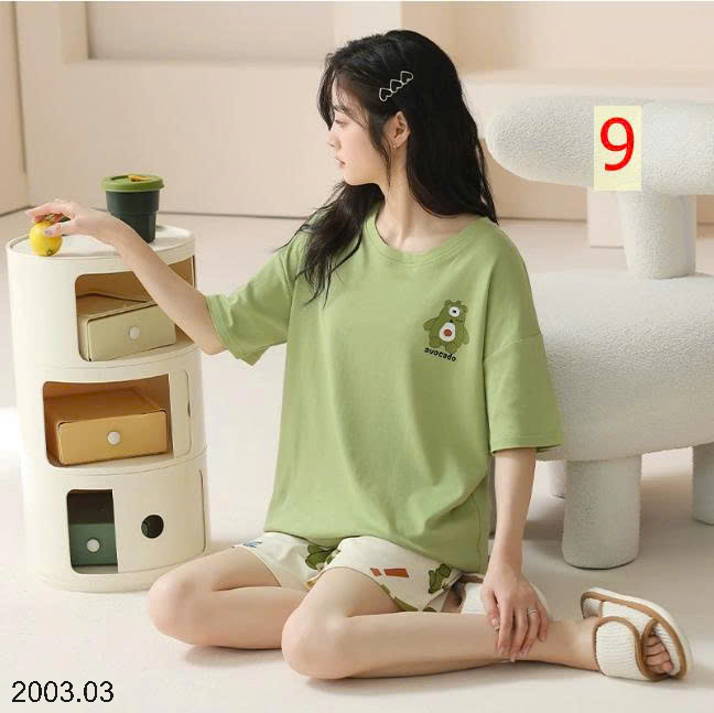 26HA2003.03 - BỘ CỘC TAY COTTON NGUYÊN CHẤT CHO NỮ