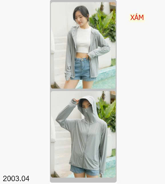 26HA2003.04 - ÁO CHỐNG NẮNG LỤA BĂNG UNISEX