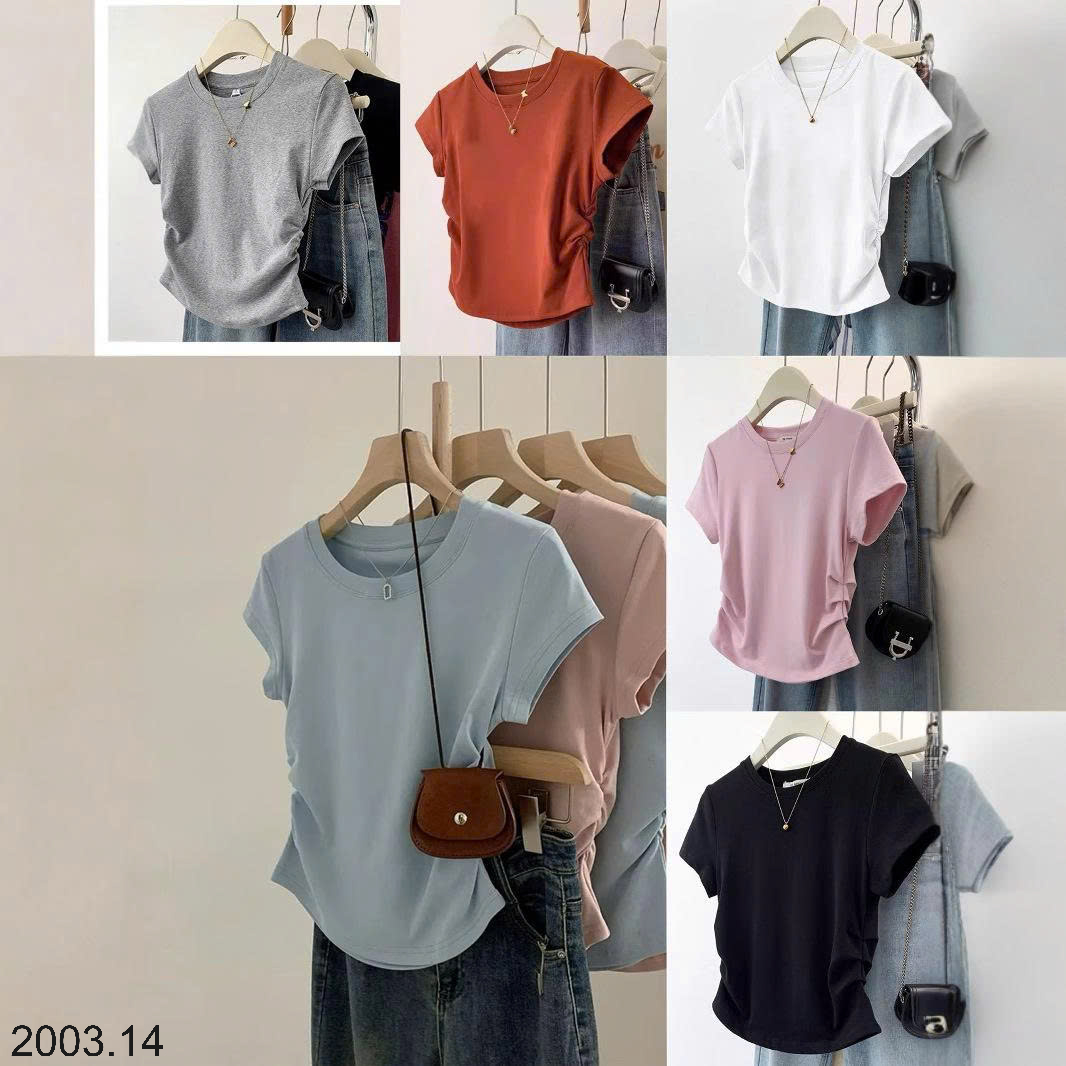 26HA2003.14 - ÁO THUN NỮ NHÚN EO