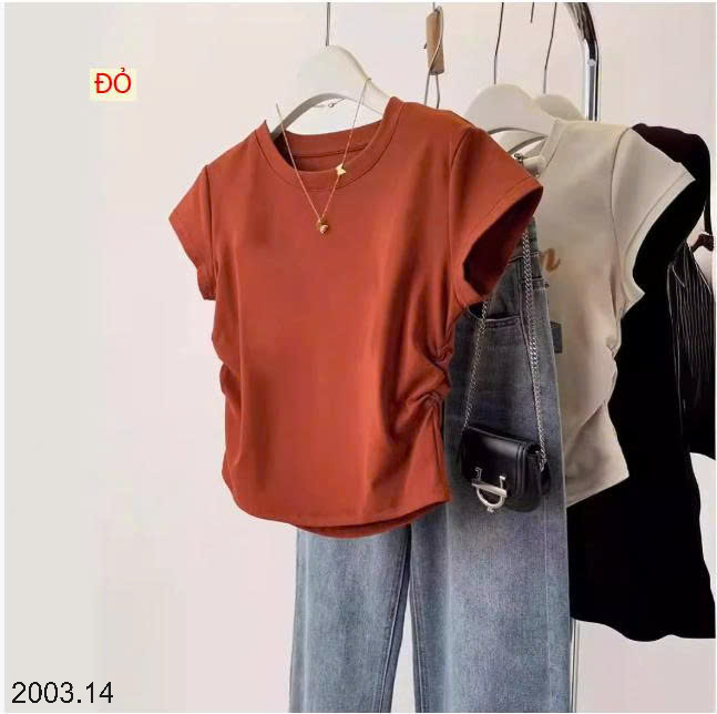 26HA2003.14 - ÁO THUN NỮ NHÚN EO