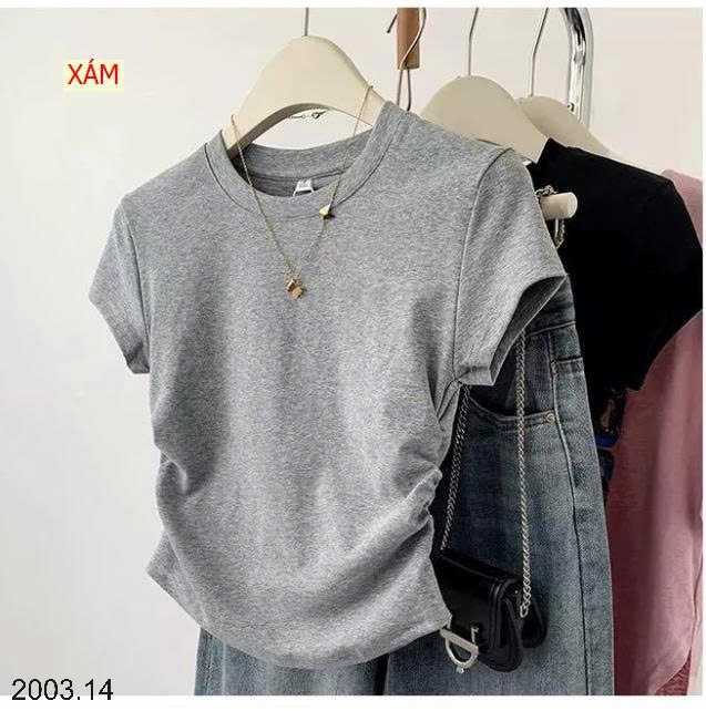 26HA2003.14 - ÁO THUN NỮ NHÚN EO