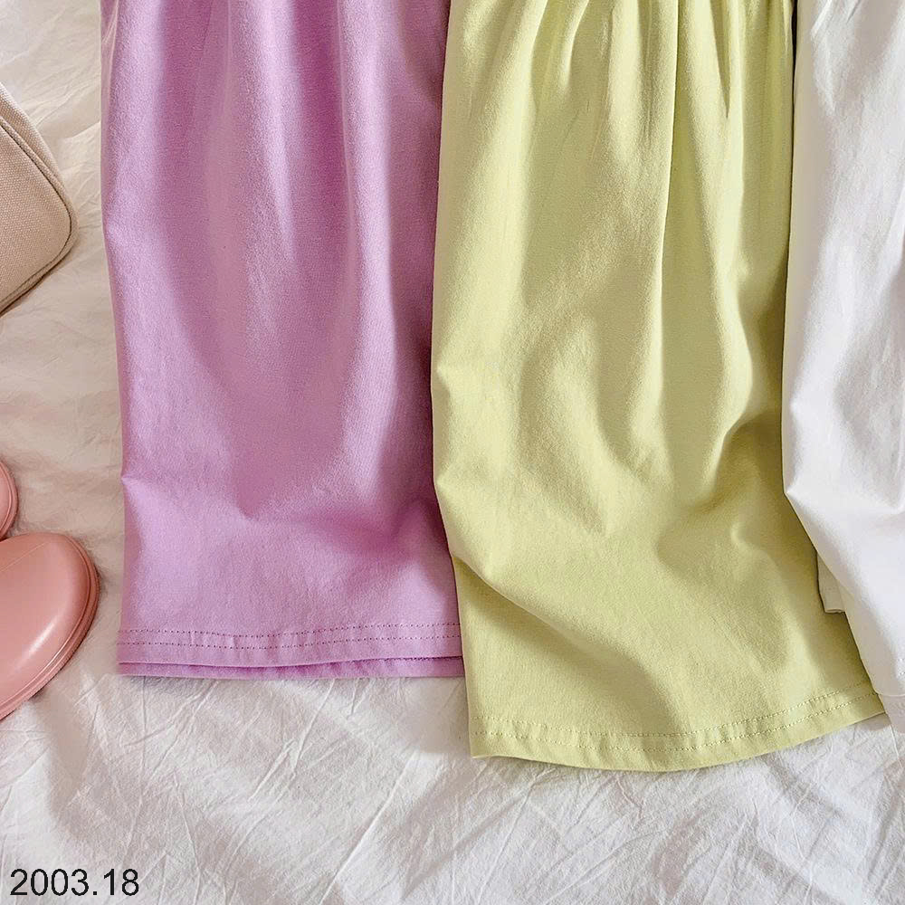 26HA2003.18 - VÁY BA LỖ COTTON HOA QUẢ BÉ GÁI