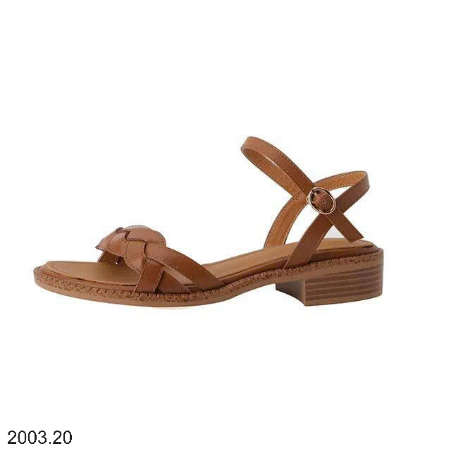 26HA2003.20 - SANDAL ĐẾ THẤP QUAI TẾT