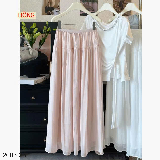26HA2003.23 - CHÂN VÁY MIDI DÁNG DÀI DUYÊN DÁNG NHÀ ANNA