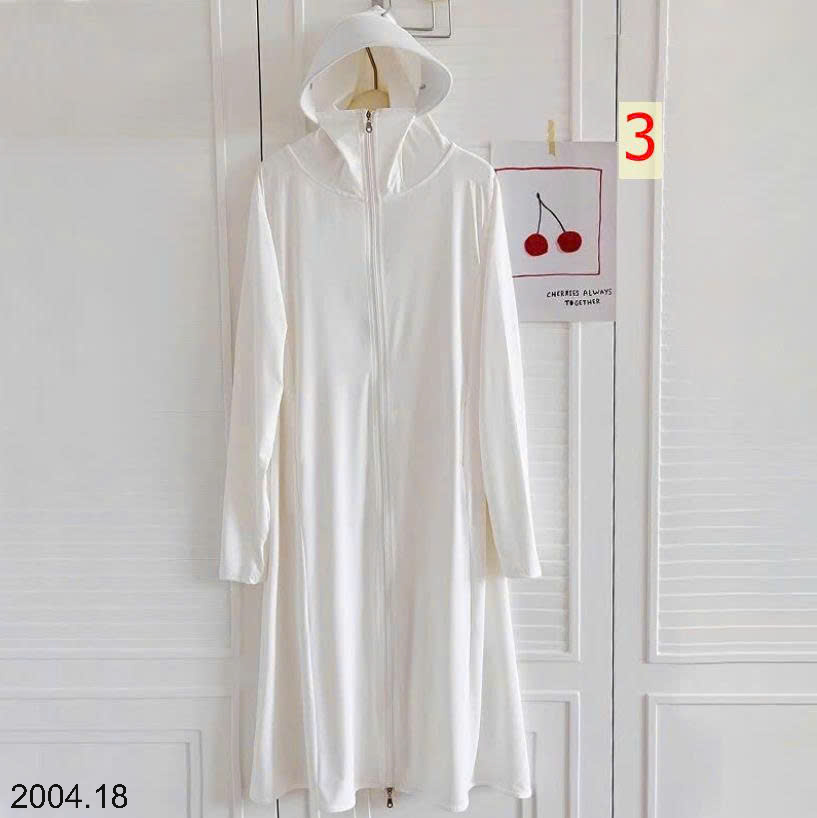 26HA2004.18 - ÁO CHỐNG NẮNG LỤA BĂNG DÁNG DÀI