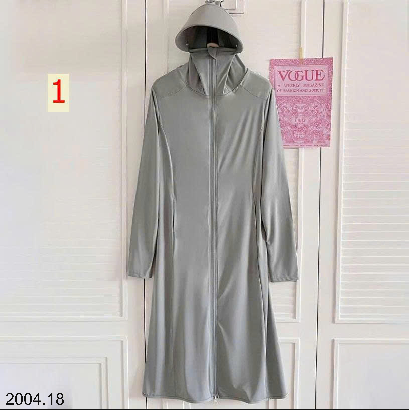 26HA2004.18 - ÁO CHỐNG NẮNG LỤA BĂNG DÁNG DÀI