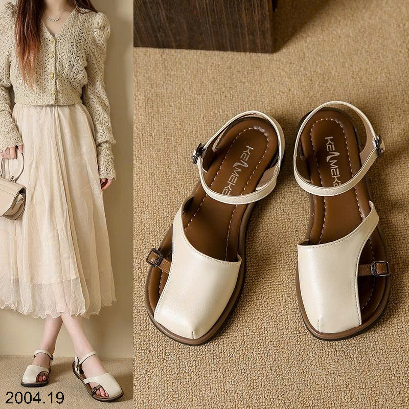 26HA2004.19 - GIÀY SANDAL ĐẾ BẰNG CHO NỮ