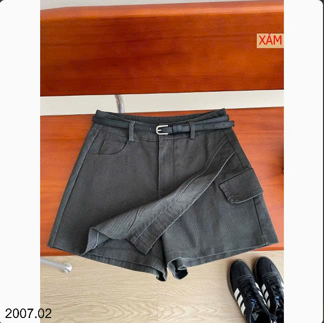 26HA2007.02 - QUẦN GIẢ VÁY DEMIN CHỮ A DÁNG NGẮN
