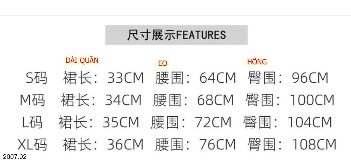 26HA2007.02 - QUẦN GIẢ VÁY DEMIN CHỮ A DÁNG NGẮN