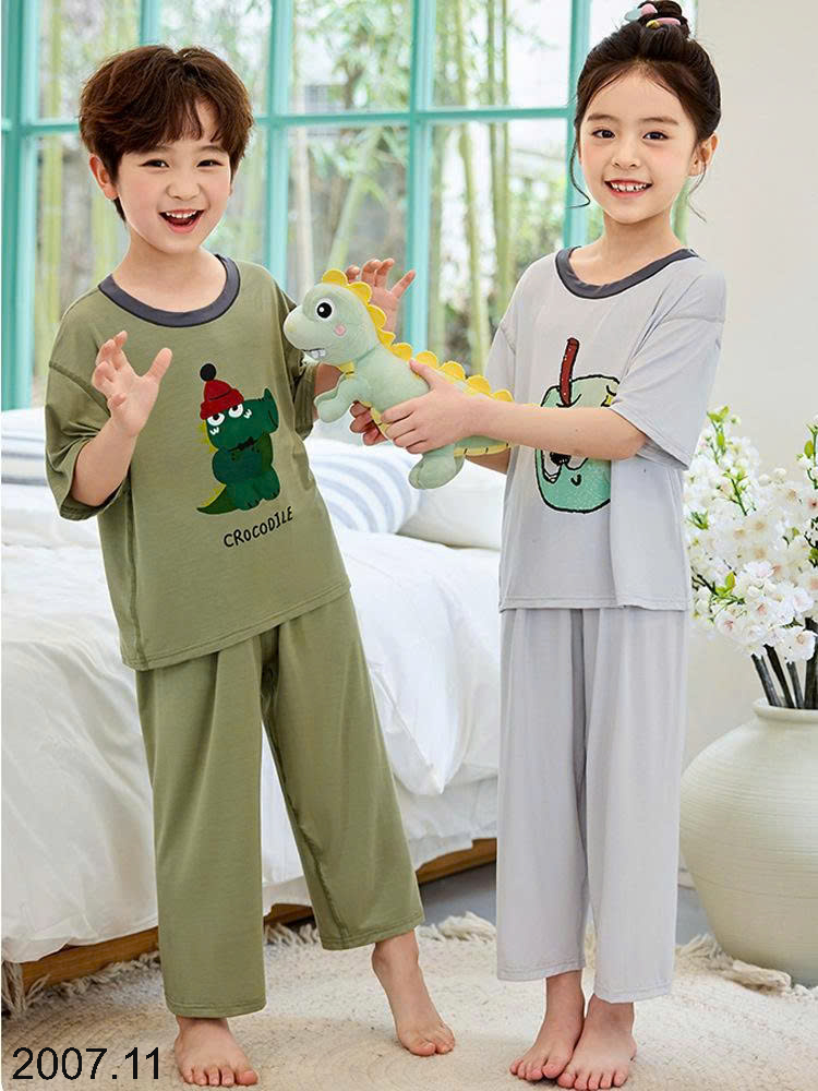 26HA2007.11 - BỘ THUN LẠNH PETTIT QUẦN DÀI ÁO CỘC CHO BÉ