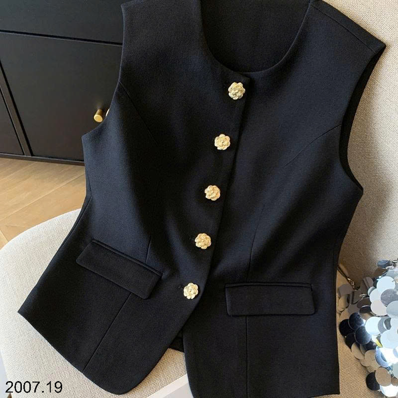 26HA2007.19 - ÁO VEST ĐEN SÁT NÁCH CHO NỮ
