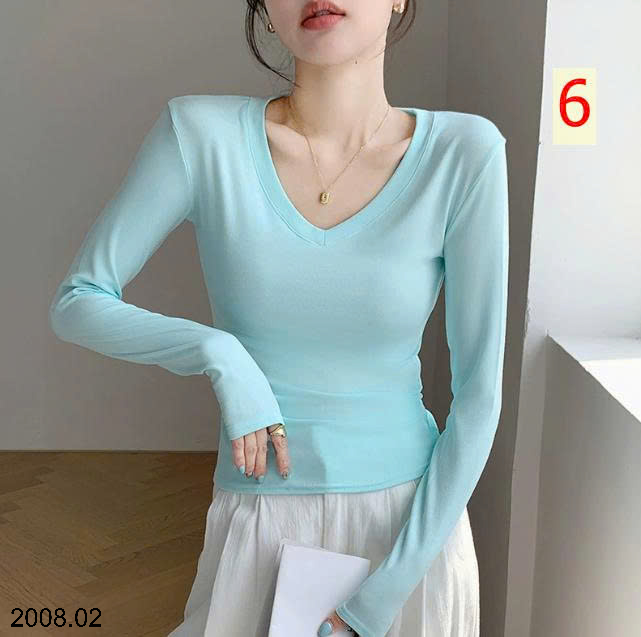 26HA2008.02 - ÁO THUN NỮ CỔ V