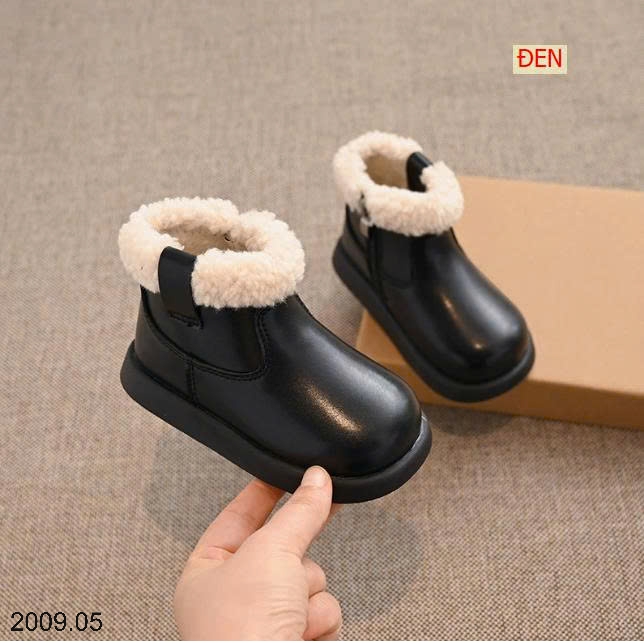 26HA2009.05 - GIÀY BỐT MARTIN CỔ LÔNG CHO BÉ