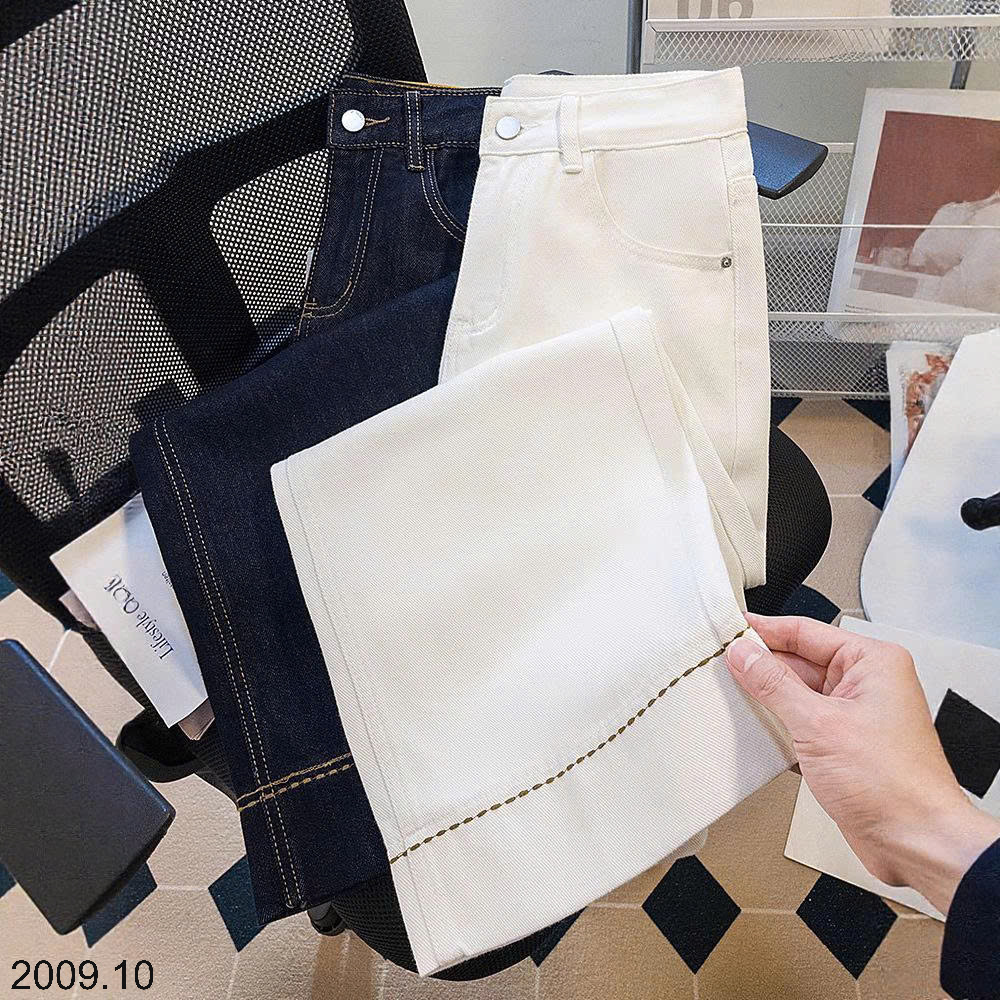 26HA2009.10 - QUẦN JEANS NỮ ỐNG RỘNG